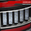 2002-2006 Dodge RAM 1500/2500/3500 Red LED Bar Tail Lights (Matte Black Housing/Clear Lens)