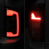 2002-2006 Dodge RAM 1500/2500/3500 Red LED Bar Tail Lights (Matte Black Housing/Clear Lens)