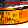 2003-2023 Chevrolet Express/GMC Savana Factory Style Headlights w/ Amber Lens Bumper Lamp (Black Housing/Clear Lens)