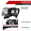 1999-2001 Dodge RAM 1500 Sport Factory Style Headlights and Corner Lights (Chrome Housing/Clear Lens)