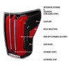 2007-2013 Toyota Tundra Sequential Red LED Bar Tail Lights (Glossy Black Housing/Clear Lens)