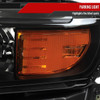 2019-2021 Chevrolet Silverado 1500 Factory Style Projector Headlight (Matte Black Housing/Smoke Lens)
