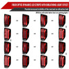 2014-2021 Toyota Tundra Facelift Style Full LED Tail Lights with Sequential Turn Signal (Jet Black Housing/Clear Lens)