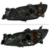 2004-2009 Mazda 3 Sedan Projector Style Headlights (Chrome Housing/Smoke Lens)