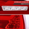 2009-2011 BMW E90 3-Series 4Dr Sedan Red LED Tail Light (Chrome Housing/Red Clear Lens)