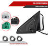 2019-2022 Ram 2500 3500 Black Power Adjustable, Manual Fold, BSD & Heated Side Mirror w/ LED Puddle and Turn Signal Light - Passenger Side Only