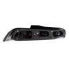 1994-2001 Acura Integra Hatchback Tail Lights (Matte Black Housing/Clear Lens)