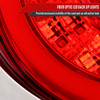1989-1994 Nissan Skyline GT R32 JDM Red LED Tail Lights (Chrome Housing/Red Lens)