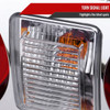 1989-1994 Nissan Skyline GT R32 JDM Red LED Tail Lights (Chrome Housing/Red Lens)