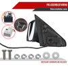2019-2024 Dodge Ram 1500 Matte Black Power Plane Mirror w/ Manual Convex Mirror, Manual Fold & Rotate, BSD, Heated Plane Mirror and LED Turn Signal Light