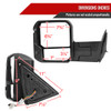 2022-2024 Toyota Tundra Matte Black Power Power Plane Mirror w/ Manual Convex Mirror, Manual Fold & Rotate, BSD, Heated Plane Mirror and LED Turn Signal Light