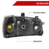 2001-2003 Toyota Highlander Factory Style Headlights (Matte Black Housing/Clear Lens)