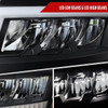 2015-2020 Chevrolet Tahoe Suburban Full LED DRL Sequential Headlights (Matte Black Housing / Clear Lens)