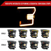 2015–2017 Ford F-150 LED Bar Projector Headlights w/ Switchback Sequential Turn Signals, Amber LED & Pulsing Glow (Black Housing / Clear Lens)