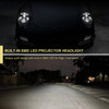 2009-2013 Porsche 911 997.2 LED Projector w/ DRL Headlights (Matte Black Housing / Glossy Black Accents / Clear Lens)