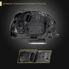 2019-2024 Porsche Macan 95B.2 Matrix Style LED Projector Headlights w/ DRL for non-Dynamic Function  (Matte Black Housing / Glossy Black Accents / Clear Lens)