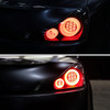 2008-2013 Infiniti G37/2014-2015 Q60 Coupe/Convertible Red LED Tail Lights w/ Switchback Sequential Turn Signals (Black Housing / Smoked Lens)