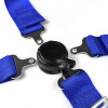 Universal Blue 4 Point Quick Release Camlock Racing Seat Belt Safety Harness