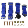 Universal Blue 4 Point Quick Release Camlock Racing Seat Belt Safety Harness