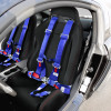 Universal Blue 5 Point Latch & Link Racing Seat Belt Safety Harness