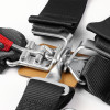 Universal Black 5 Point Latch & Link Racing Seat Belt Safety Harness