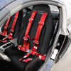 Universal Red 5 Point Latch & Link Racing Seat Belt Safety Harness