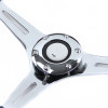 340mm 3-Spoke 1.75" Deep Dish Classic Wooden Style Steering Wheel