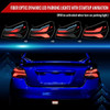 2015-2021 Subaru WRX STi Tail Light w/ Sequential LED Turn SignaL and LED Side Marker Brake Reverse (Black Housing / Smoked Lens)
