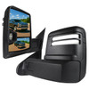2014-2018 Silverado Sierra 1500 1500 Power Adjustable, Heated, & Manual Extendable Towing Mirrors w/ Smoked Lens LED DRL, Turn Signal and Clearance Lights