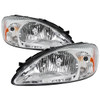 2000-2007 Ford Taurus Factory Style Headlights (Chrome Housing / Clear Lens)