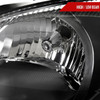 2000-2007 Ford Taurus Factory Style Headlights (Black Housing / Clear Lens)