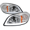 2005–2010 Chevrolet Cobalt Pontiac G5 / Pursuit Factory Style Headlights w/ LED DRL Light Strip (Chrome Housing / Clear Lens)