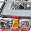 2005–2010 Chevrolet Cobalt Pontiac G5 / Pursuit Factory Style Headlights w/ LED DRL Light Strip (Chrome Housing / Clear Lens)