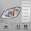 2005–2010 Chevrolet Cobalt Pontiac G5 / Pursuit Factory Style Headlights w/ LED DRL Light Strip (Chrome Housing / Clear Lens)