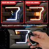 2015-2017 Ford F-150 LED Projector Headlights w/ Switchback LED Sequential Turn Signals DRL Parking Light Strip (Chrome Housing / Clear Lens)