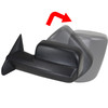 2009-2012 Dodge RAM 1500 Power Adjustable, Heated, & Manual Extendable Towing Mirrors