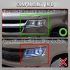 2015-2022 Chevrolet Colorado Factory Style Headlights with Sequential Switchback LED Bar Turn Signal (Matte Black Housing / Smoked Lens)