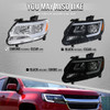 2015-2022 Chevrolet Colorado Factory Style Headlights with Sequential Switchback LED Bar Turn Signal (Chrome Housing / Clear Lens)