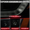 2015-2022 Chevrolet Colorado Projector Headlights w/ LED DRL Light Strip Sequential Turn Signal and Side Marker  (Black Housing / Smoked Lens)
