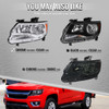 2015-2022 Chevrolet Colorado Factory Headlights (Chrome Housing / Clear Lens)