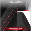 Universal Fully Reclinable Black Suede Red Stitch Bucket Racing Seat w/ Sliders - Single Seat