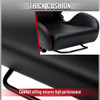 Universal Fully Reclinable Black PU Leather Bucket Racing Seat w/ Sliders - Single Seat