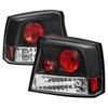 2005-2010 Dodge Charger Tail Lights (Matte Black Housing/Clear Lens)