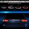 2011-2014 Toyota Sienna Full LED Tail Lights w/ Sequential Turn Signal and Startup Animation (Black Housing / Smoked Lens)