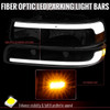 1999-2002 Chevrolet Silverado / 2000-2006 Tahoe / Suburban LED Bar Factory Style Headlights w/ Bumper Light Assembly (Matte Black Housing / Clear Lens)