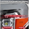 2018-2020 Ford F-150 Full LED Projector Headlights w/ Switchback LED Sequential Turn Signals DRL (Chrome Housing / Clear Lens)