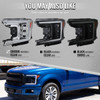 2018-2020 Ford F-150 Full LED Projector Headlights w/ Switchback LED Sequential Turn Signals DRL (Black Housing / Clear Lens)