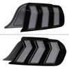2015-2023 Ford Mustang Sequential LED Turn Signal Tail Lights (Black Housing / Smoke Lens)