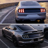 2015-2023 Ford Mustang Sequential LED Turn Signal Tail Lights (Black Housing / Smoke Lens)