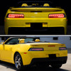 2014-2015 Chevrolet Camaro Full LED Sequential Tail Light (Chrome Housing / Smoked Lens)